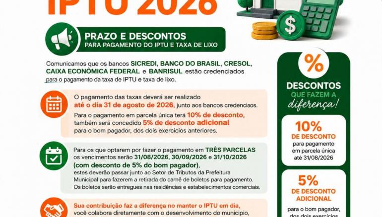 NFORMA��O IPTU 2026